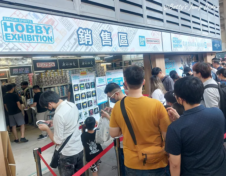 ▲2023萬代組裝模型巡迴特展-台中場/圖片來源:Betty's Jump Diary