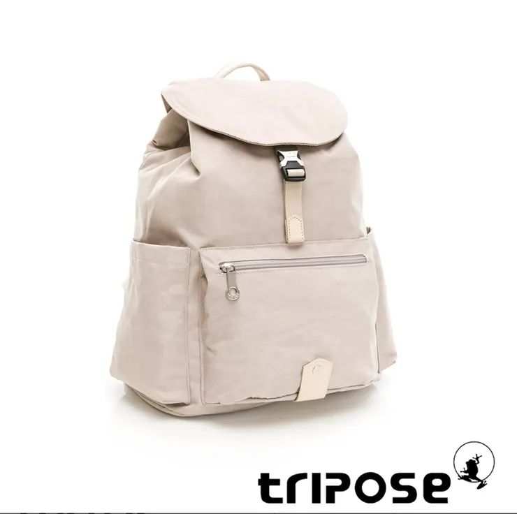 tripose MEMENTO微皺尼龍輕量後背包-大-沙漠灰