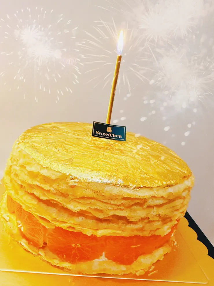 金金閃閃的閃耀蛋糕