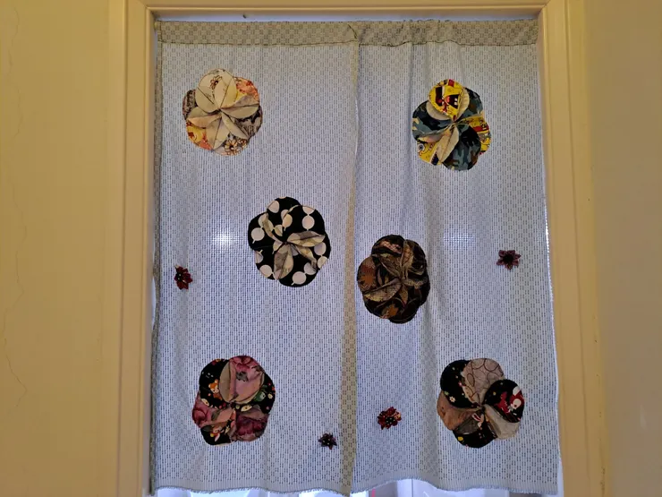 蒔緣手作品：廁所門簾