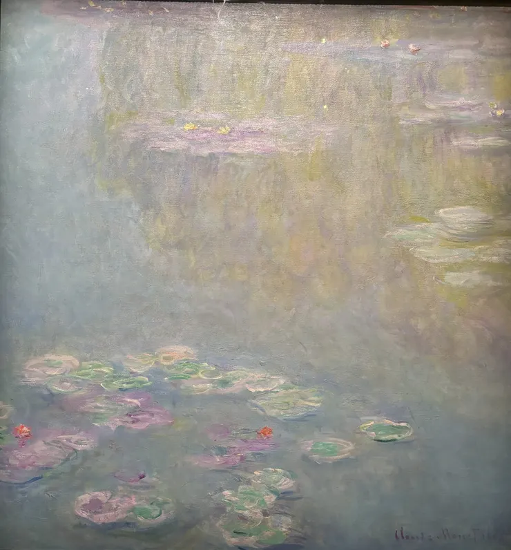 <睡蓮> 克勞德·莫內 攝於《印象派—從莫內到美國：光、跨越海洋》展覽 富邦美術館  