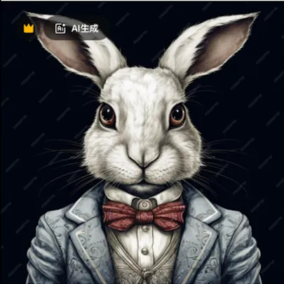 網路搜尋與所見相似的穿西裝的兔子