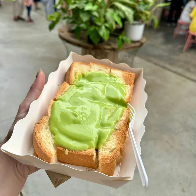 斑蘭烤土司,好吃