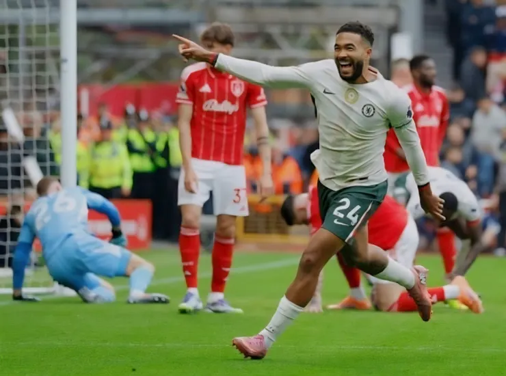 列斯占士抽射破網助車路士大勝3:0