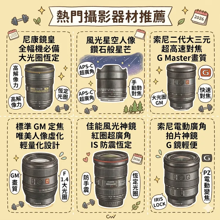 【相機鏡頭推薦】窮學生也買得起！Dcard/PTT爆紅鏡頭盤點：新手入門/小資族，標準變焦鏡頭/超廣角鏡頭