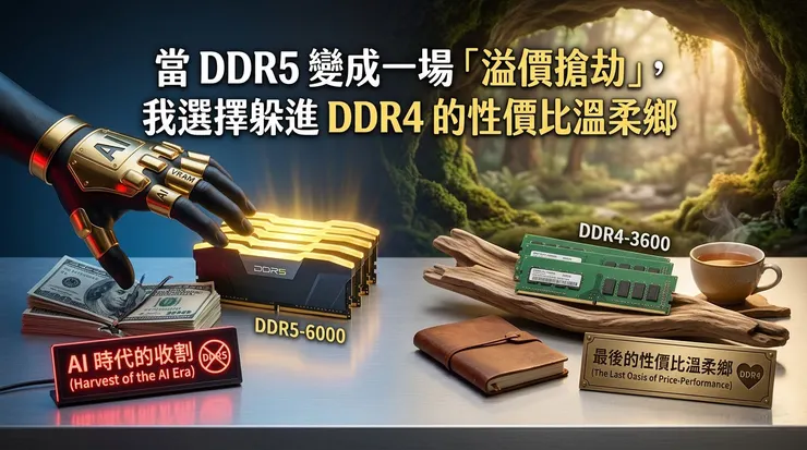 當 DDR5 變成一場「溢價搶劫」,是否該擁抱 DDR4 的最後溫柔?