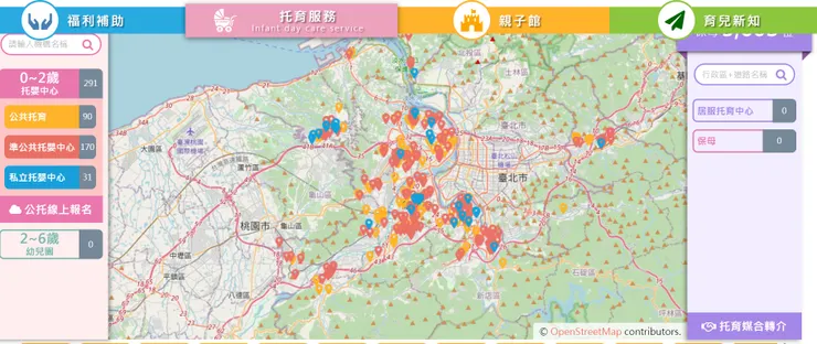 各類型的托育中心一目瞭然