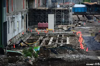 機關車庫剛被完整發掘出來的樣子(2017.2.25.)