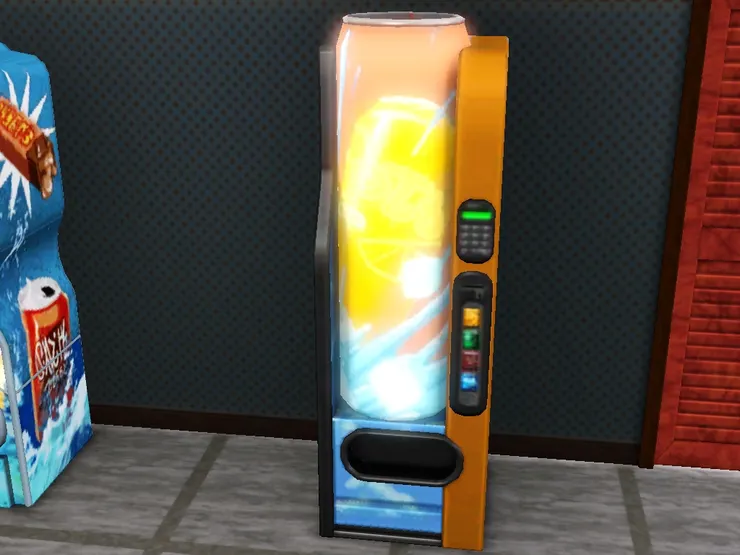 我苦惱了很久這區域放什麼才好。應該沒有人想在這裏看書或選購貨品吧？也想打造一個輕鬆的空間，所以放了自動售賣機。