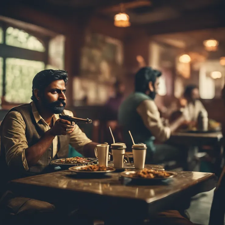 Pantnagar路上的咖啡廳休息站