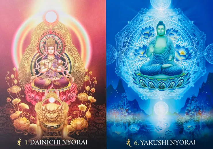 圖左：大日如來、圖右：藥師如來