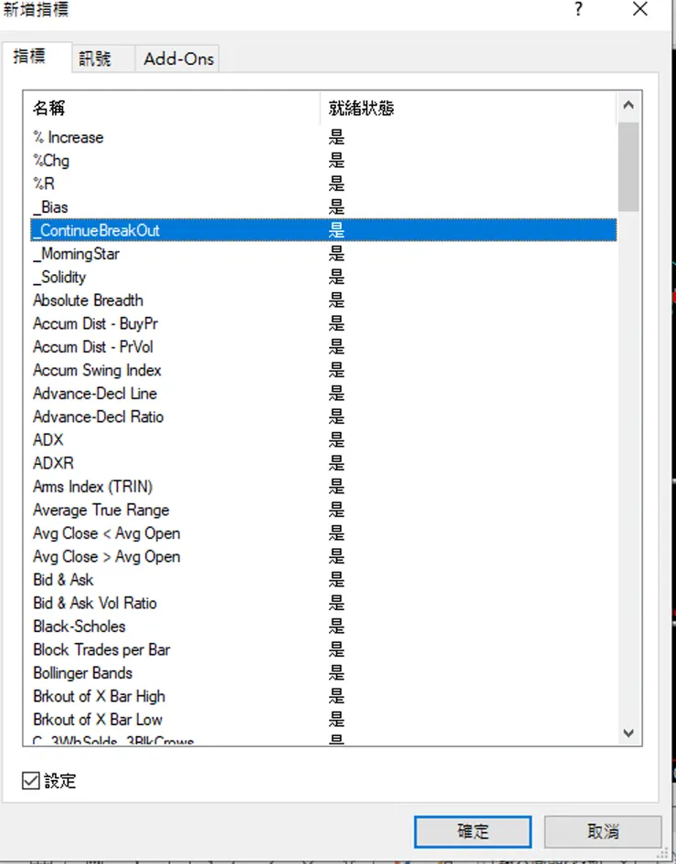 選加_ContinueBreakOut指標
