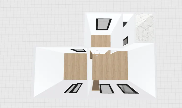 最後生成3D模型，就可以放客製自己的小窩了↑