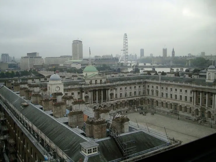 倫敦國王學院Strand Campus 教室跳望出去的風景