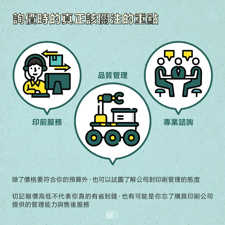 詢價時的真正該關注的重點