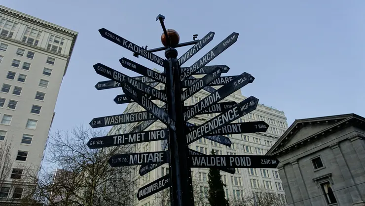 來找找亮點的波特蘭路標
