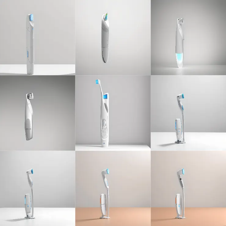 電動牙刷概念化 Image by author.