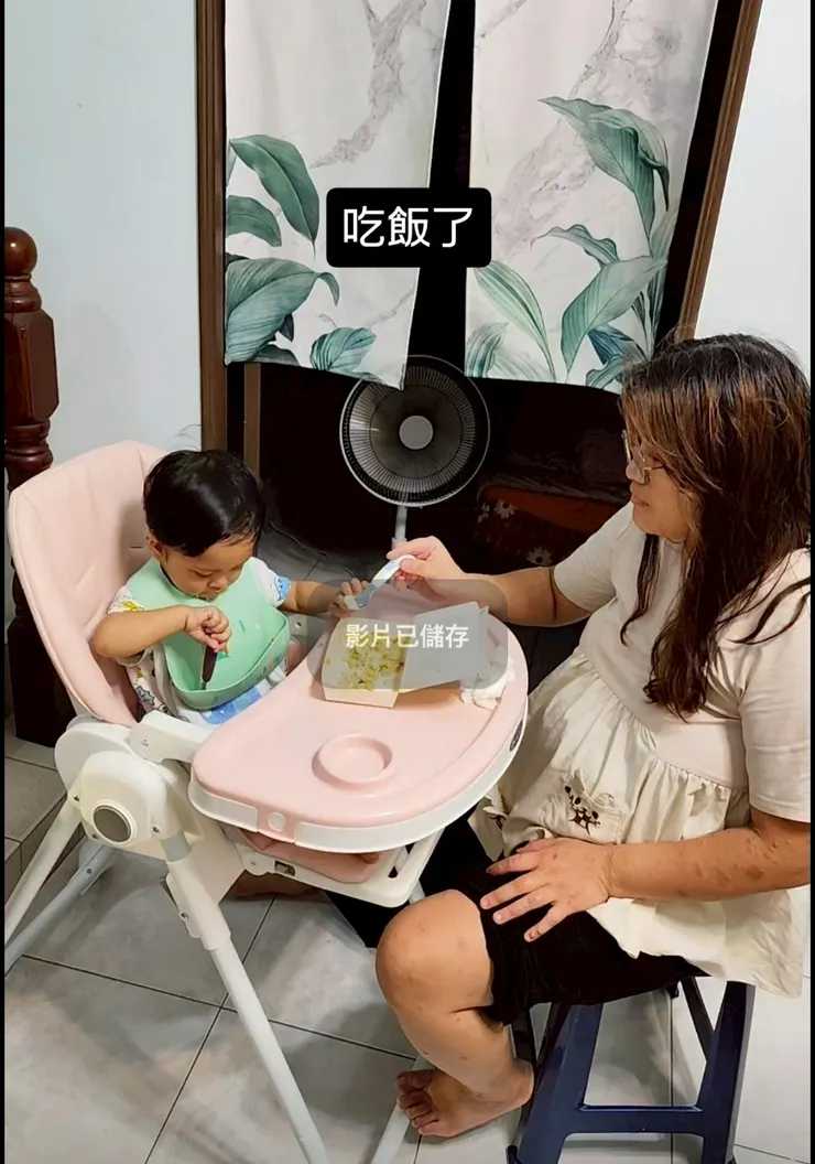 乖乖吃飯的珍豬