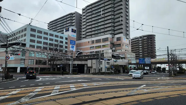 途中騎共享單車到京阪在大津的總站，準備前往近江神宮