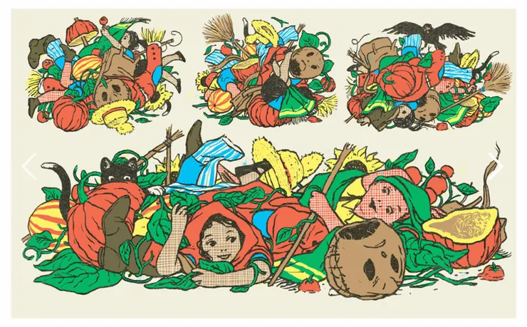 G’erard DuBois插圖非常復古，樸實無華的繪畫風格。