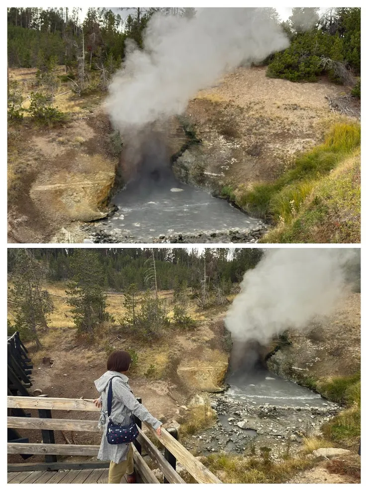 龍口泉轟隆隆作響加上熱氣蒸騰而得名