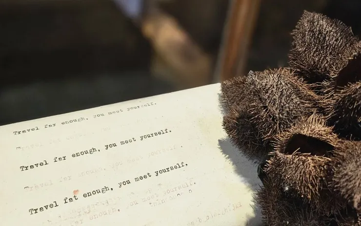 Travel far enough, you meet yourself.