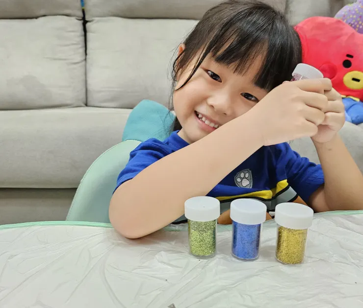 步驟4：挑選喜歡的亮粉顏色