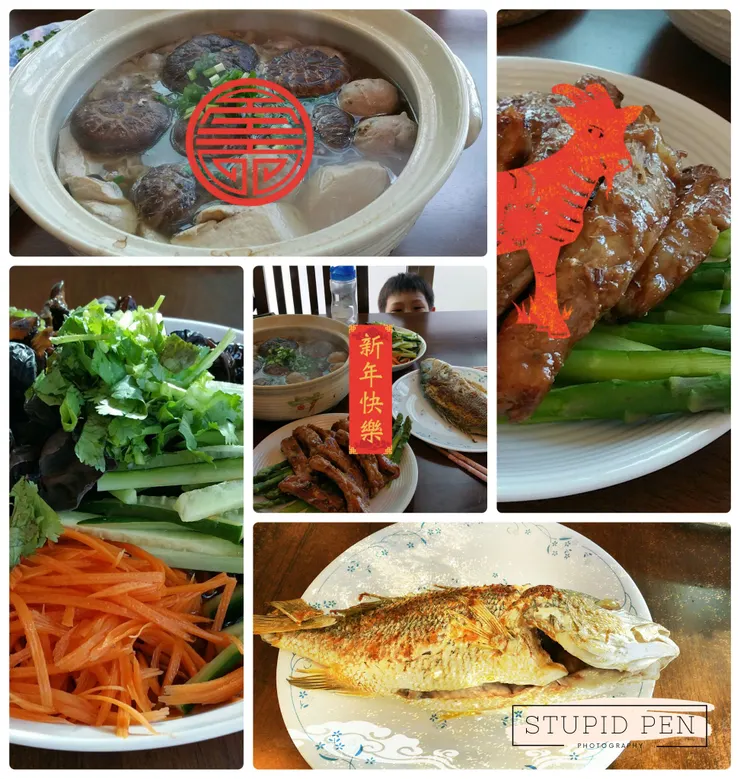 2015 春節年夜飯 @ The Callista (our Home at that time) in Singapore