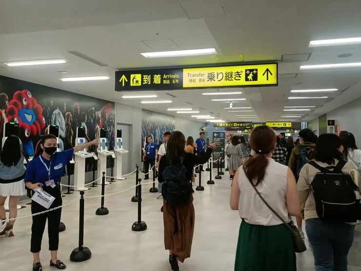 找到「Visit Japan Web利用者受付」站點,就可以使用Visit Japan Web提供的QR Code快速通關