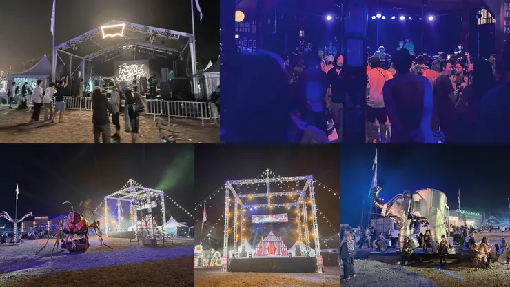 PALACE ARENA區域（夜晚）