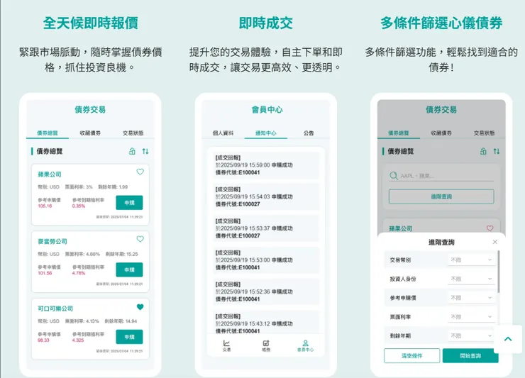 玉山證券平台亮點（圖片取自玉山證券官網）