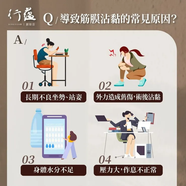 行蘊QA｜導致筋膜沾黏的常見原因