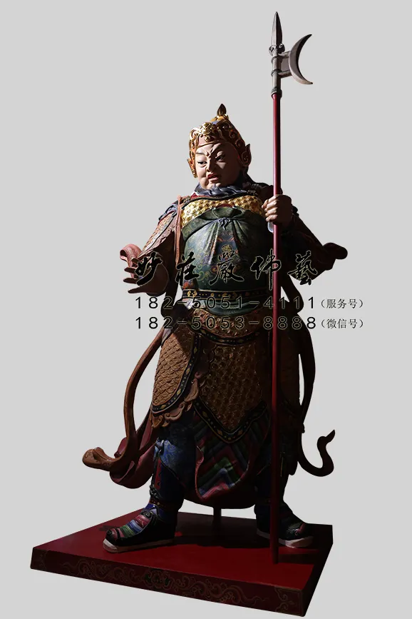 銅雕楊將軍神像右側照