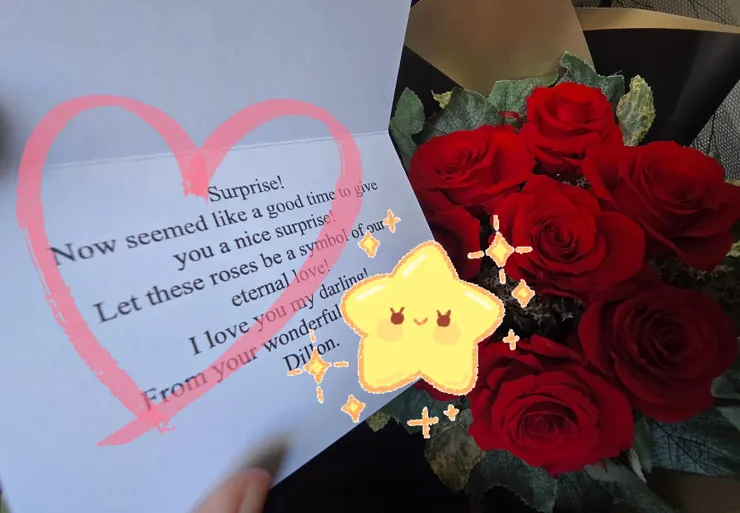 這永生花據說已榨乾他的錢包了🤣