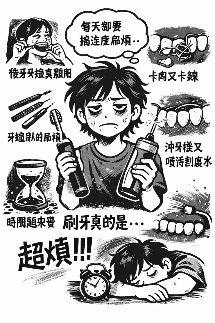 刷牙的困擾