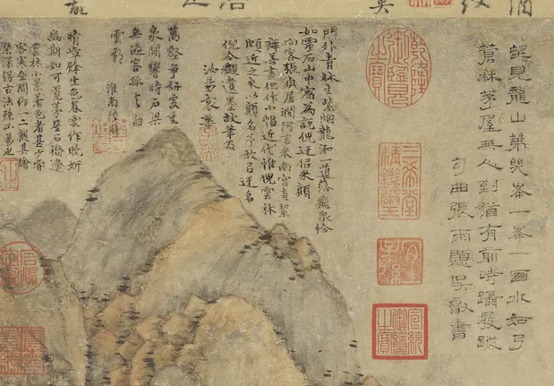 故宮所藏　元畫家倪瓚名作〈雨後空林〉