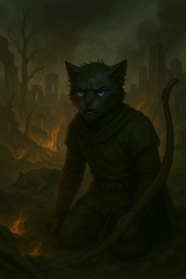 看著家園被毀，維爾眼中只有傷心與滿滿的憤怒