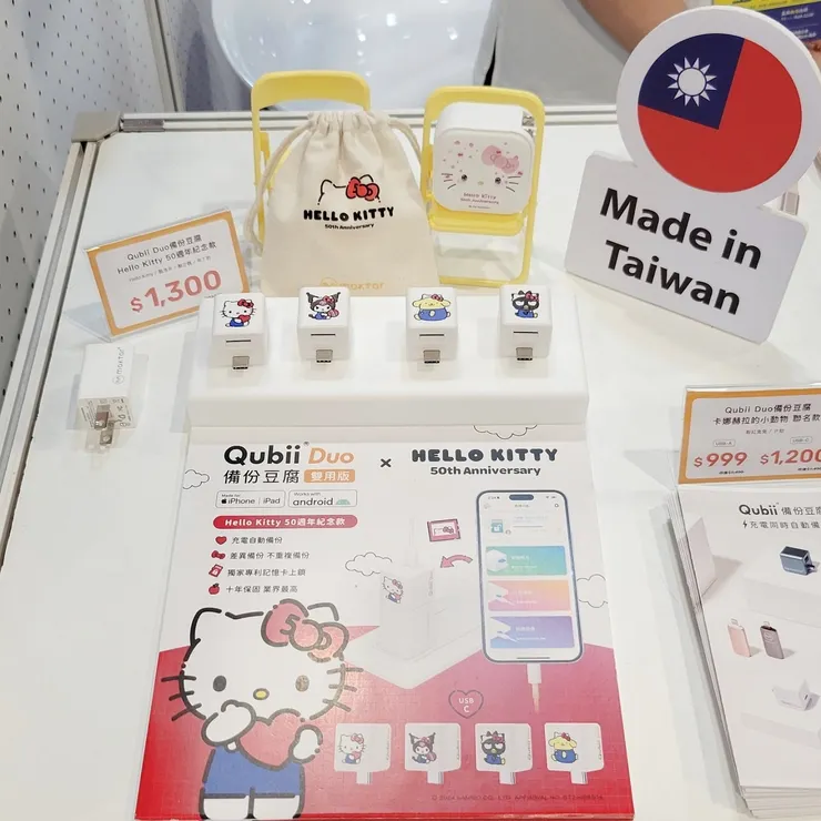 圖說：Maktar與三麗鷗聯名的Qubii Duo備份豆腐一共有4個角色，相當受到消費者喜愛。（資料來源：Maktar）