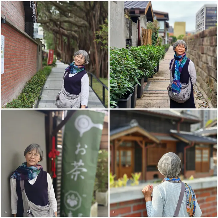 【孫女到校兩老轉身晃悠好時光 街頭閒逛約會同學老友和泡湯！在住家與小哈利之間走晃，發現一些新景點，如榕錦時光(舊台北刑務所)、前南菜園日式宿舍、東美院等等。】