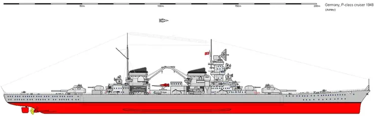 阿達爾伯特親王號重巡洋艦相關設計概念圖
