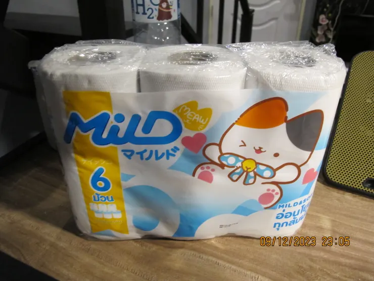一包6個的廁紙，這樣才20銖！便宜到想哭。