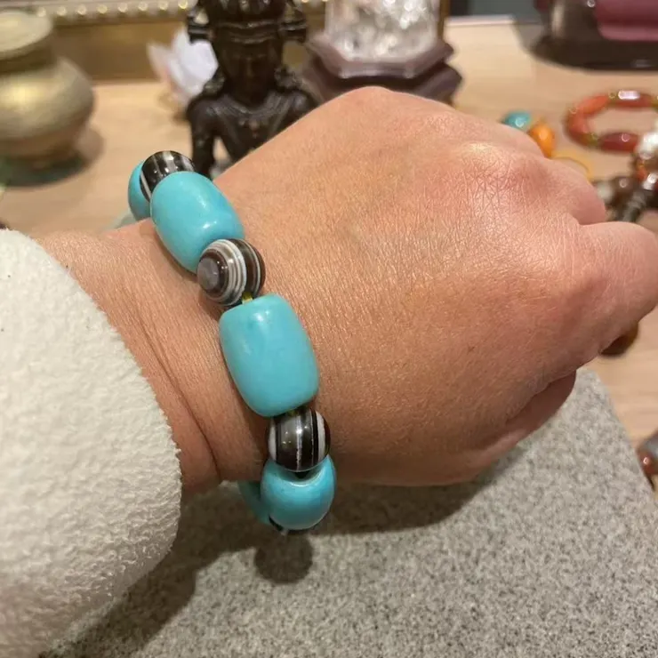 蒙古松石搭配天眼珠3