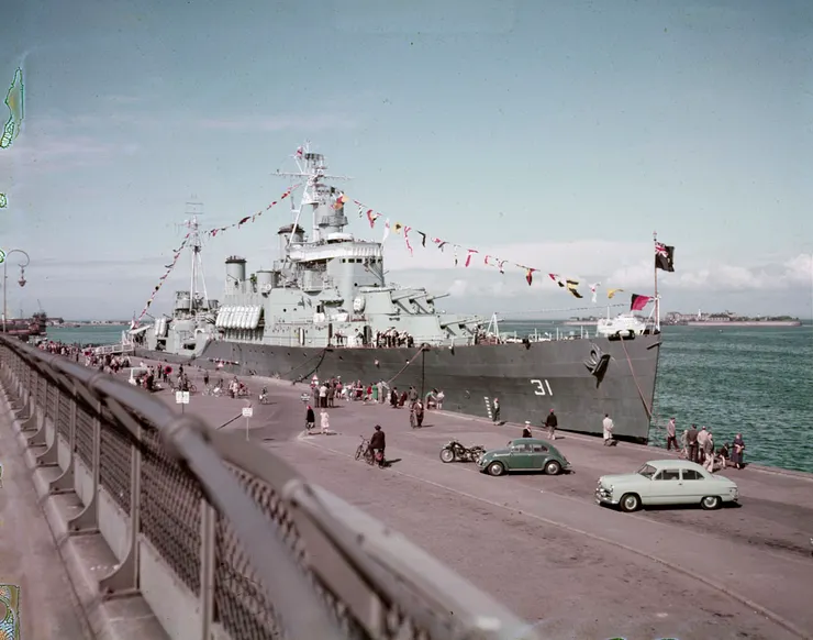 1954年，魁北克號停靠在哥本哈根