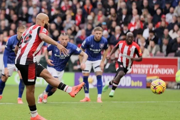 麥般姆射入十二碼球助賓福特反超前3:2