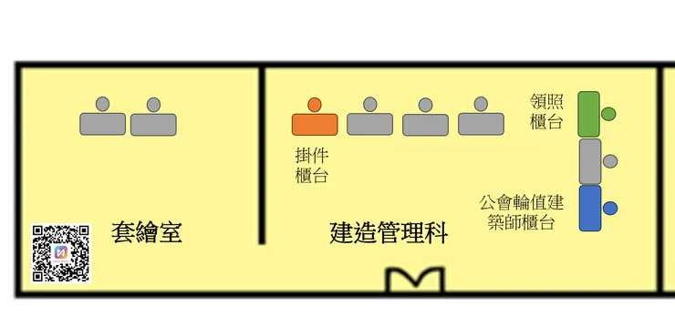 套繪室及建造管理科位置圖