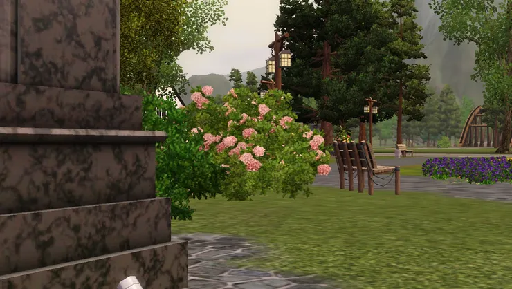 公園到處都有長椅，走到累哪裏都能休息。這是我建公園的想法。