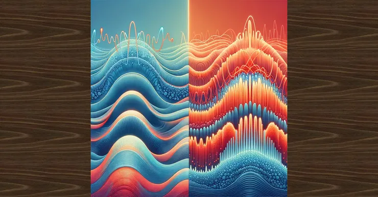 左圖是Alpha(α)波;右圖是Beta(β)波(圖片來源:ChatGPT)