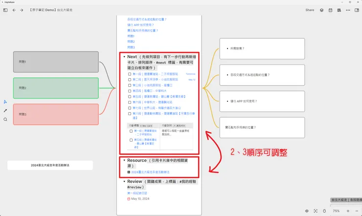 第二、三階段順序可以更換，甚至可以回到第一階段補充問題。