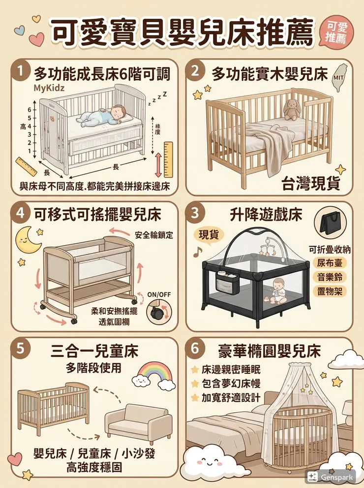 【嬰兒床推薦】拒當巨大置物籃！Dcard/PTT嬰兒床熱議評比：新手爸媽/高CP值，馬卡龍遊戲床/嬰兒成長床