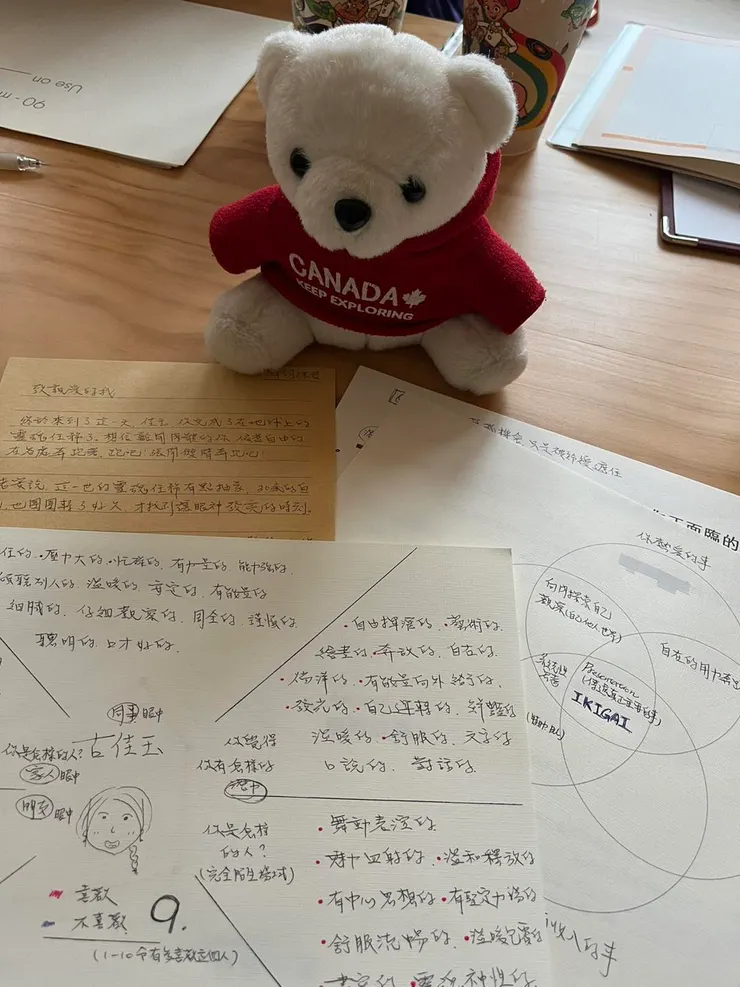 陪我一起參加工作坊的小熊